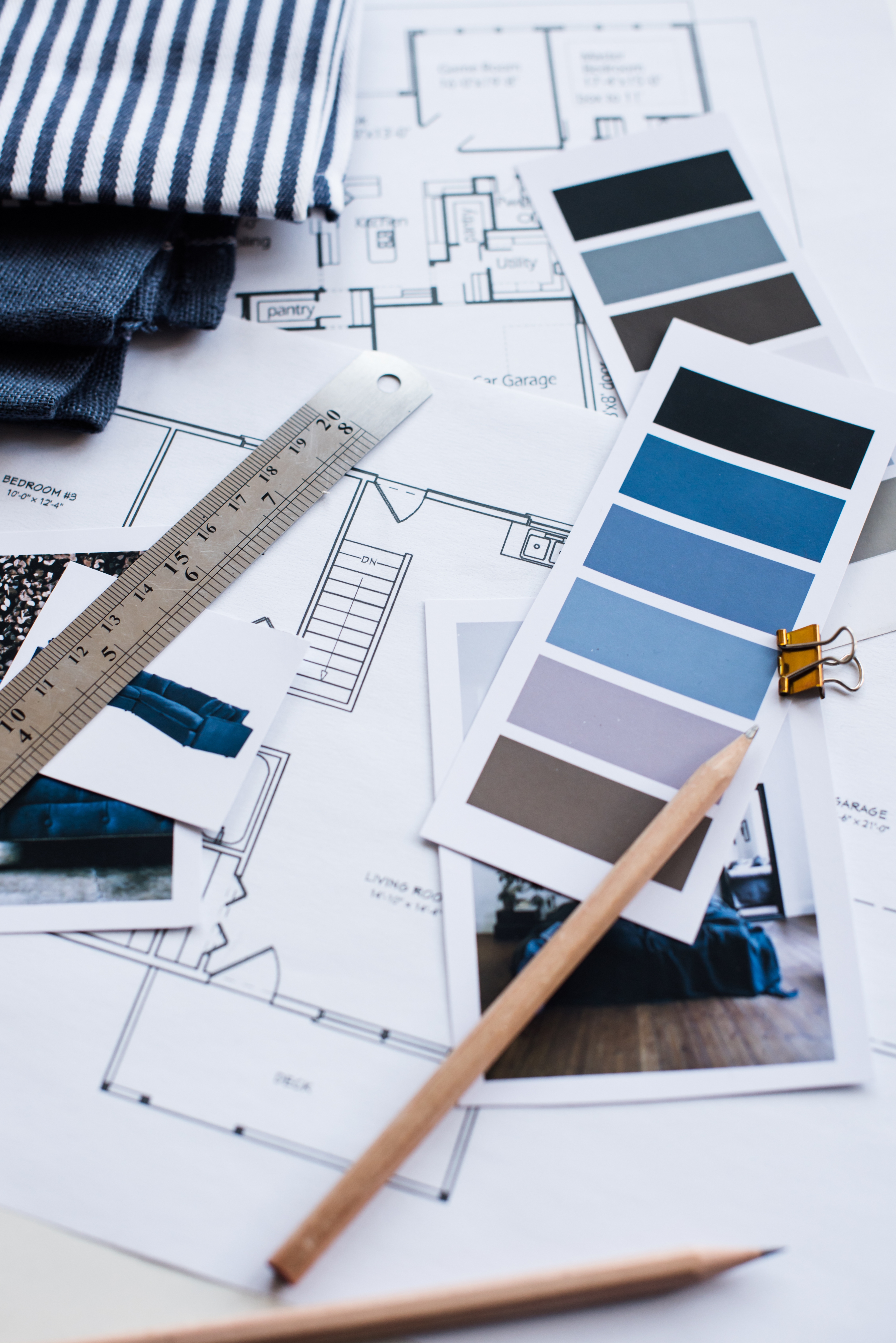 Interior designers working table